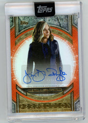 Valentina Allegra de Fontaine (Julia Louis-Dreyfus) 2025 Topps Marvel The Collector Perfection auto orange (encased) #'d 11/25