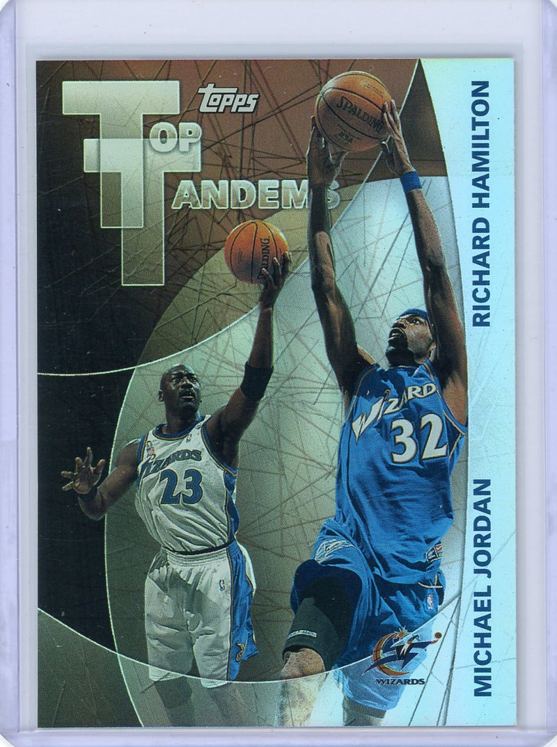 Michael Jordan Richard Hamilton 2002 Topps Top Tandems holo