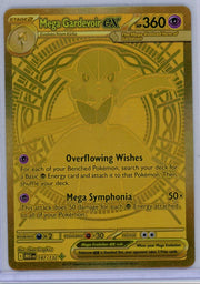 Mega Gardevoir ex Pokémon Mega Evolution Gold Hyper Rare #187/132