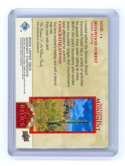 Ironwood Forest National Monument 2023 Upper Deck Goodwin Champions Map Relics #MMR-14