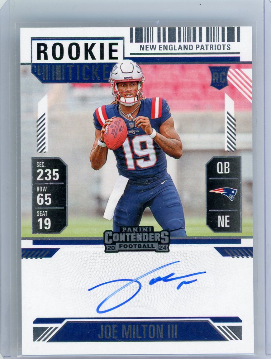Joe Milton III 2024 Panini Contenders Rookie Ticket autograph #106