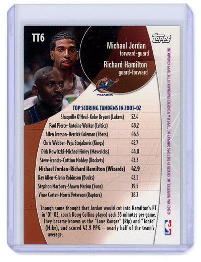 Michael Jordan Richard Hamilton 2002 Topps Top Tandems holo