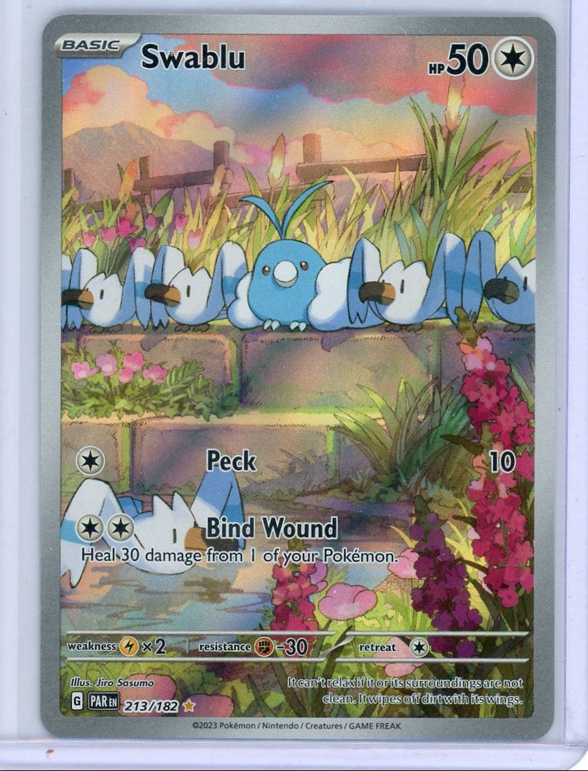 Swablu Pokémon Paradox Rift Illustration Rare #213/182