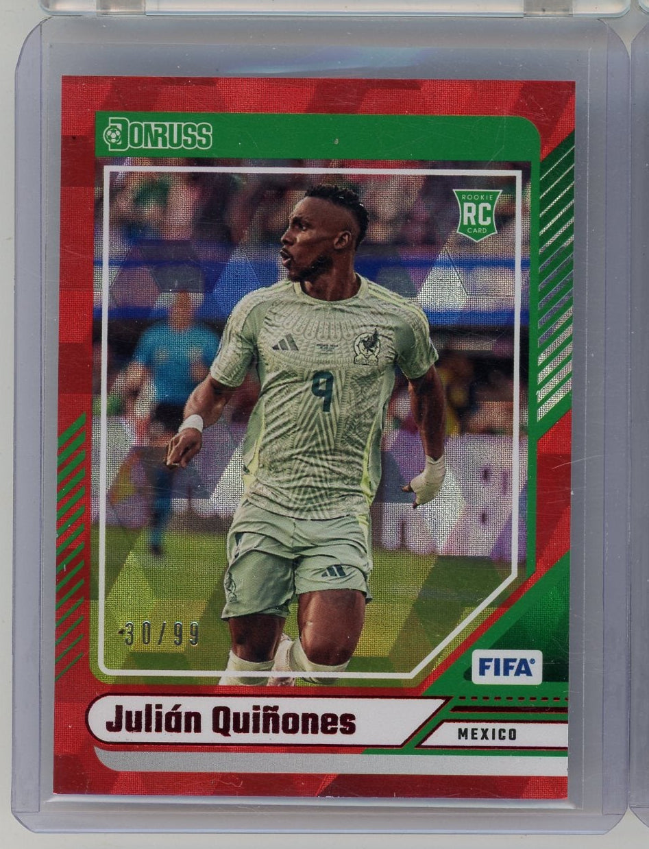 Julian Quinones 2024-25 Panini Donruss FIFA Red Cubic RC #'d 30/99