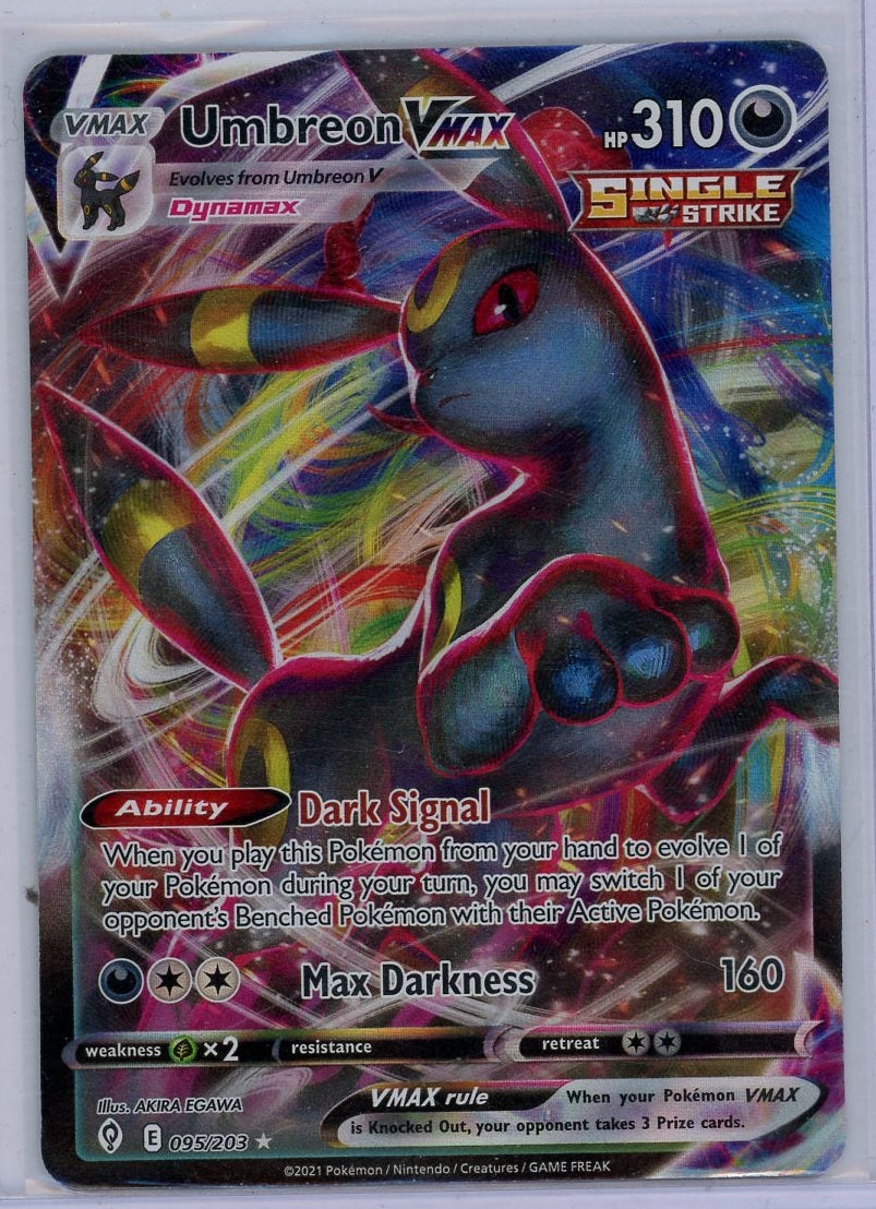 Umbreon VMAX Pokémon Evolving Skies Ultra Rare #095/203
