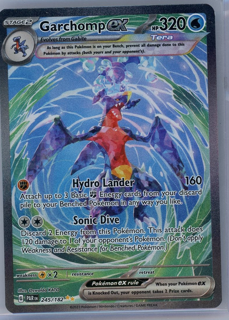 Garchomp ex Pokémon Paradox Rift Special Illustration Rare #245/182