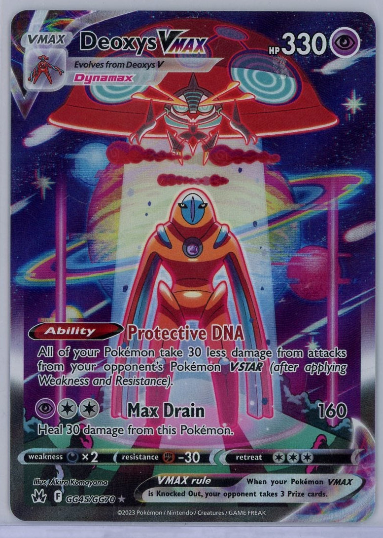 Deoxys VMAX Pokémon Crown Zenith Ultra Rare #GG45/GG70