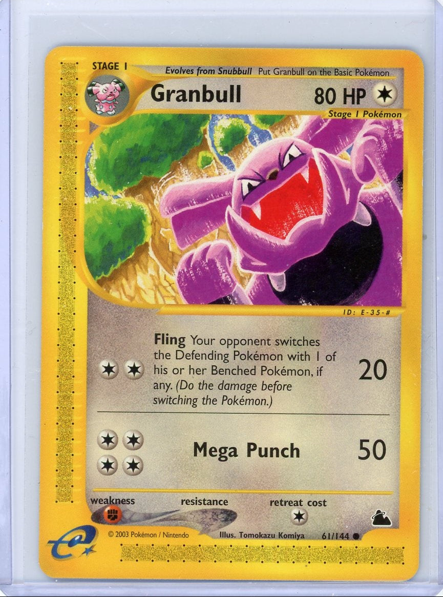 Granbull Pokemon Skyridge Non-Holo #61/144
