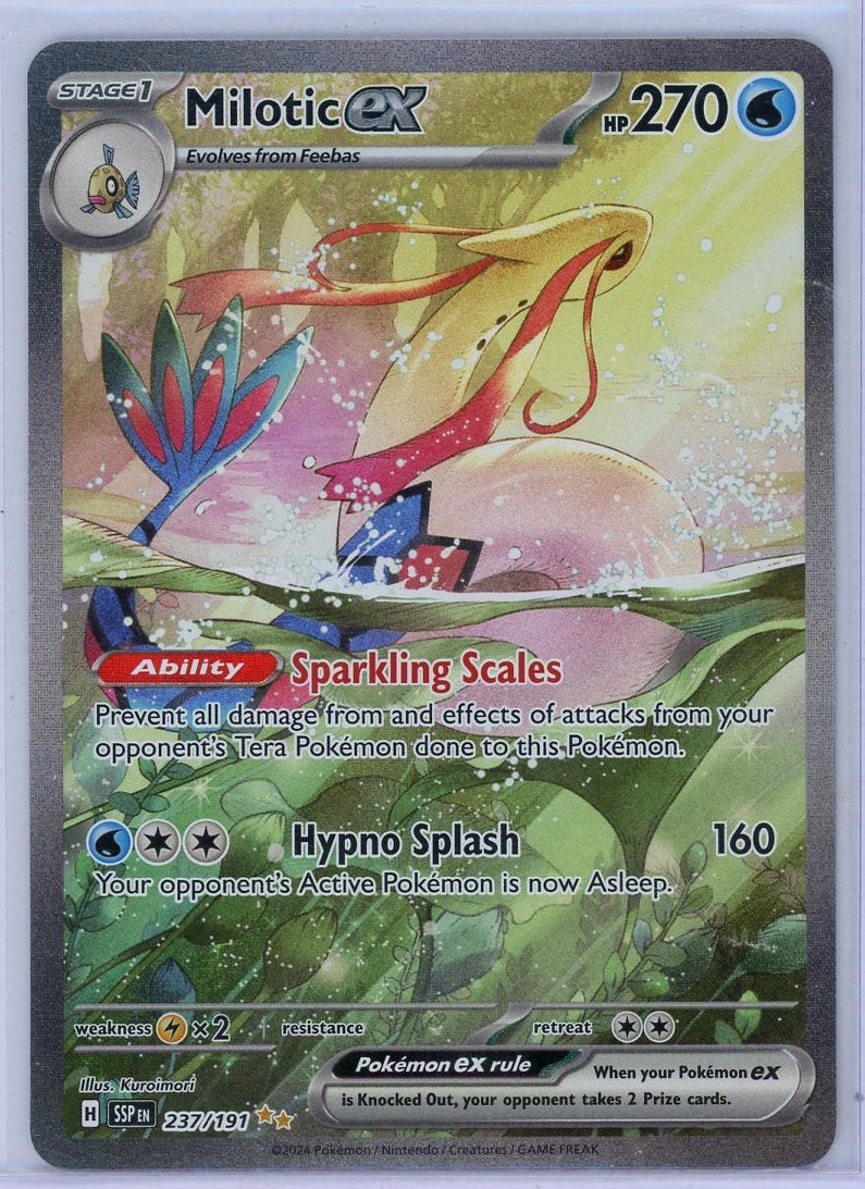Milotic ex Pokémon Surging Sparks Special Illustration Rare #237/191