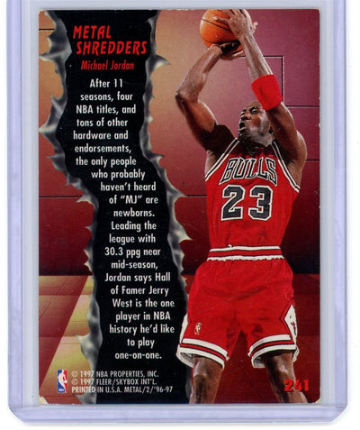 Michael Jordan 1997 Fleer Metal Universe Metal Shredders