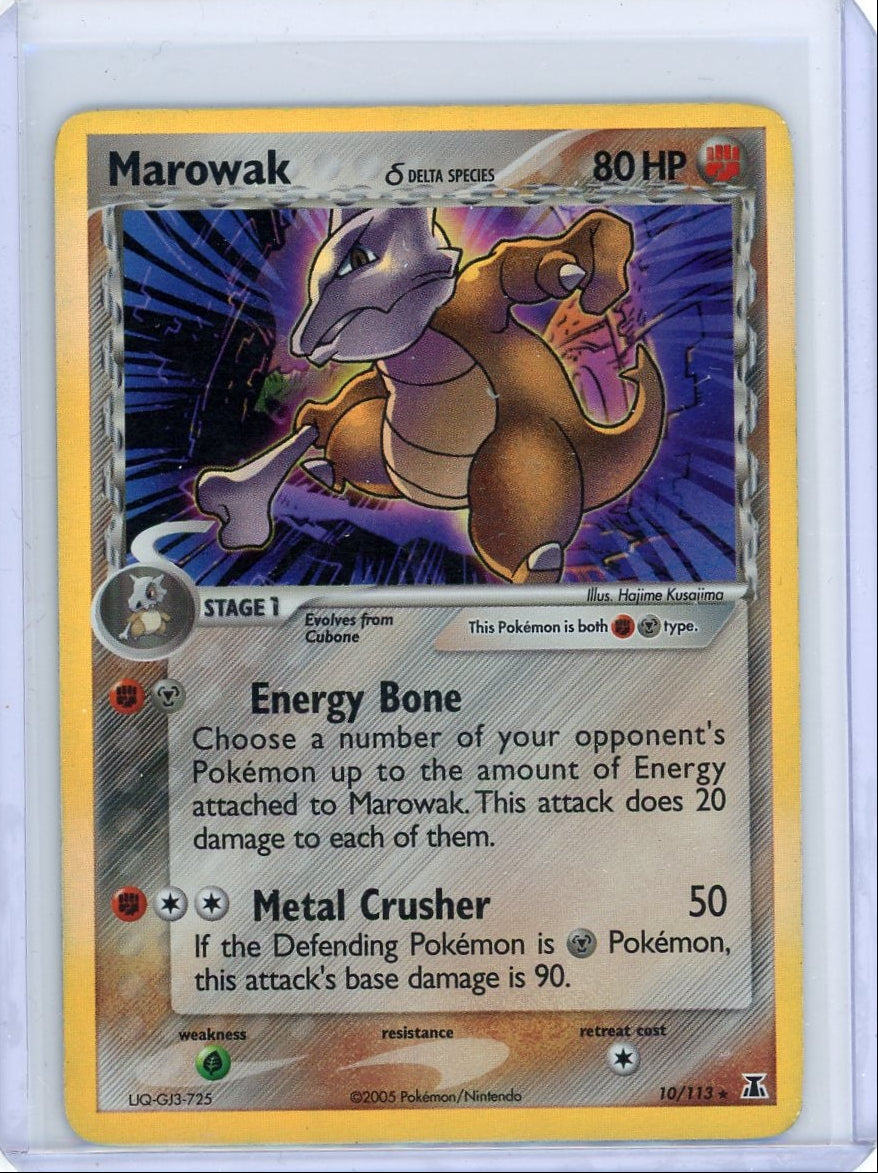 Marowak Pokemon Delta Species Holofoil #10/113