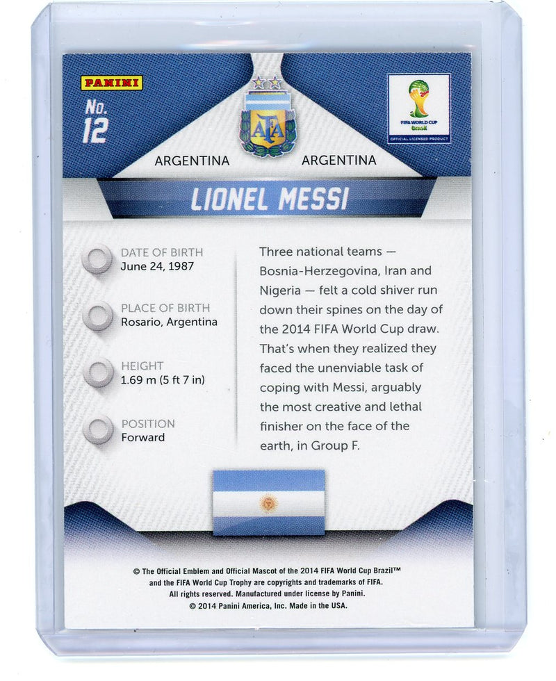 Lionel Messi 2014 Panini Prizm FIFA World Cup