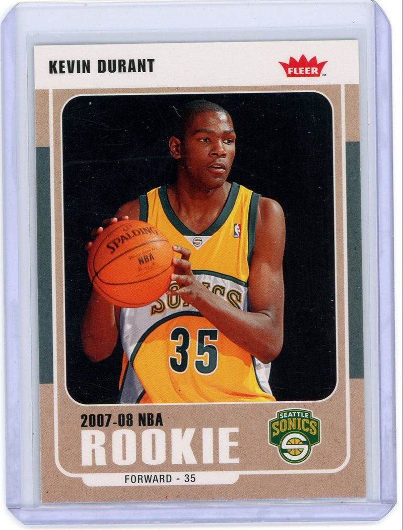 Kevin Durant 2007-08 Fleer rookie card