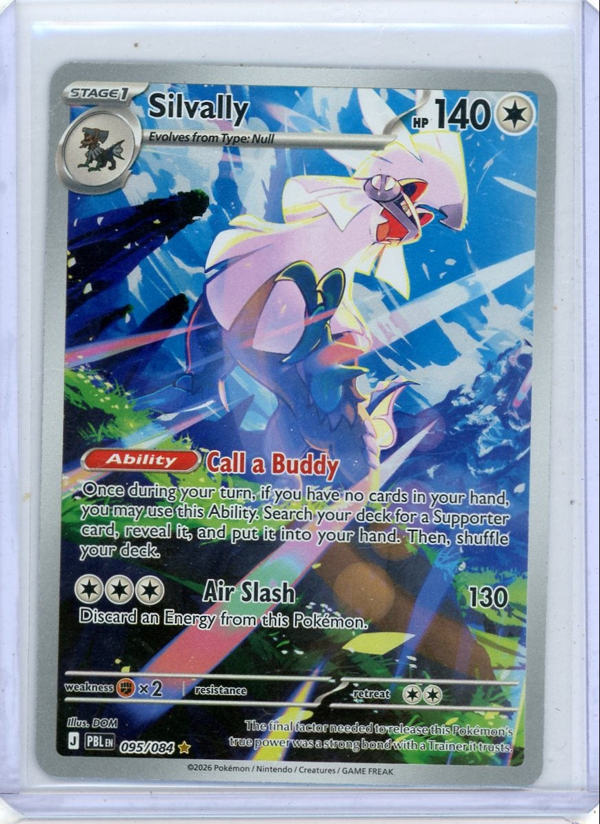 Silvally Pokemon Pitch Black Illustration rare #095/084