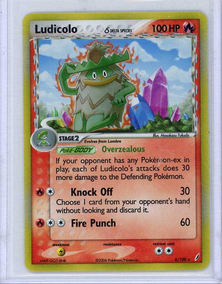 Ludicolo Pokemon EX Crystal Guardians holo #6/100