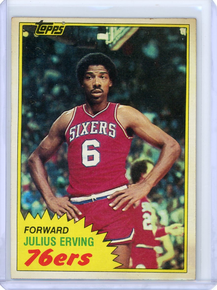 Julius Erving 1981-82 Topps #30 (stained)