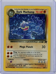 Dark Machamp Pokemon Rocket Holofoil #10/82