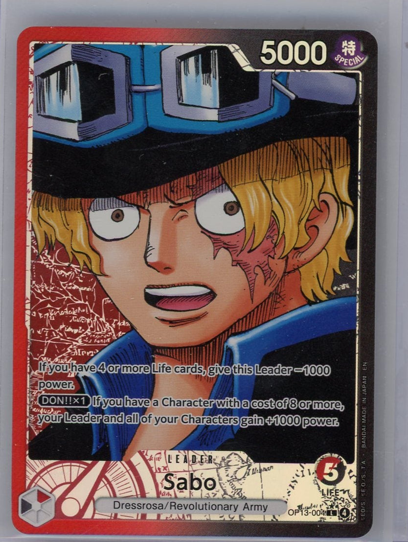 Sabo One Piece Carrying on His Will Alternate Art Leader #OP13-004