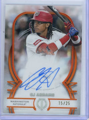CJ Abrams 2026 Topps Tribute Autograph Autograph #'d 15/25