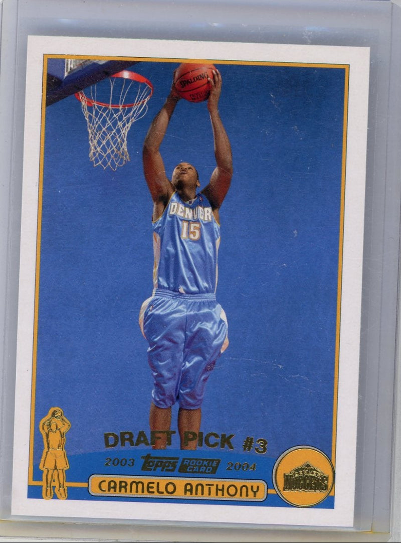 Carmelo Anthony 2003 Topps Draft Pick rookie card
