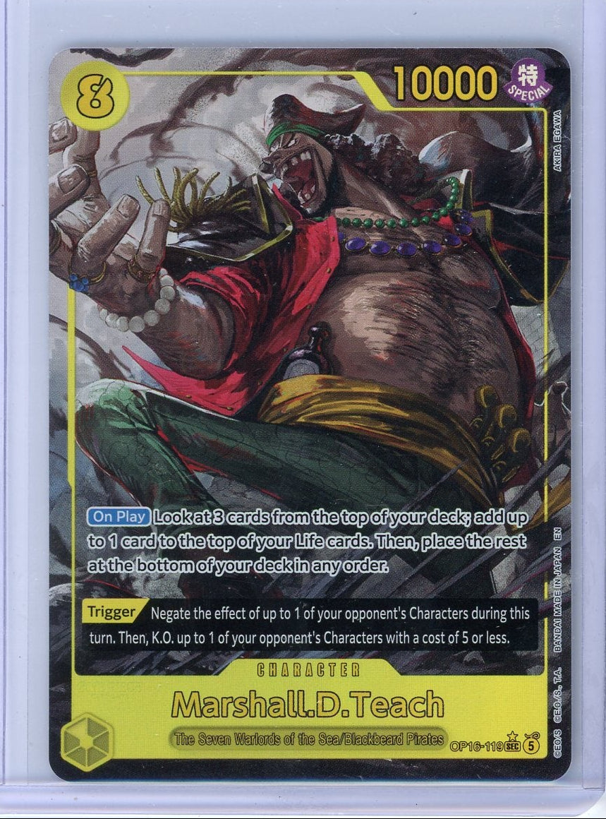 Marshall.D.Teach One Piece The Time of Battle Alternate Art #OP16-119