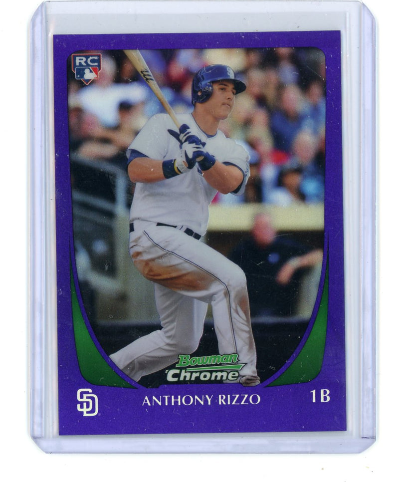 Anthony Rizzo 2011 Bowman Chrome Draft Purple Refractor Rookie Card