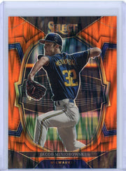 Jacob Misiorowski 2023 Panini Select Concourse Level Orange Flash Prizm
