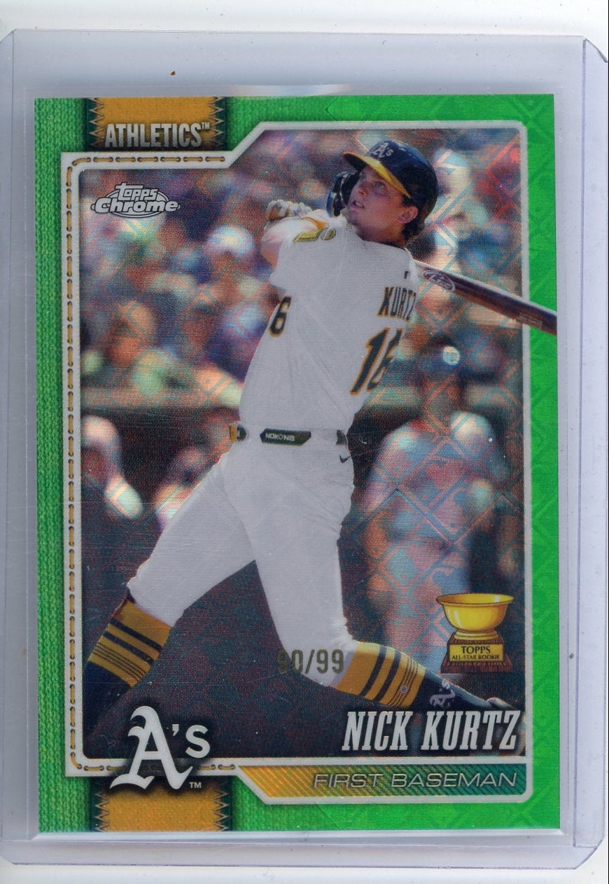 Nick Kurtz 2026 Topps Chrome Logofractor green ref. #'d 90/99