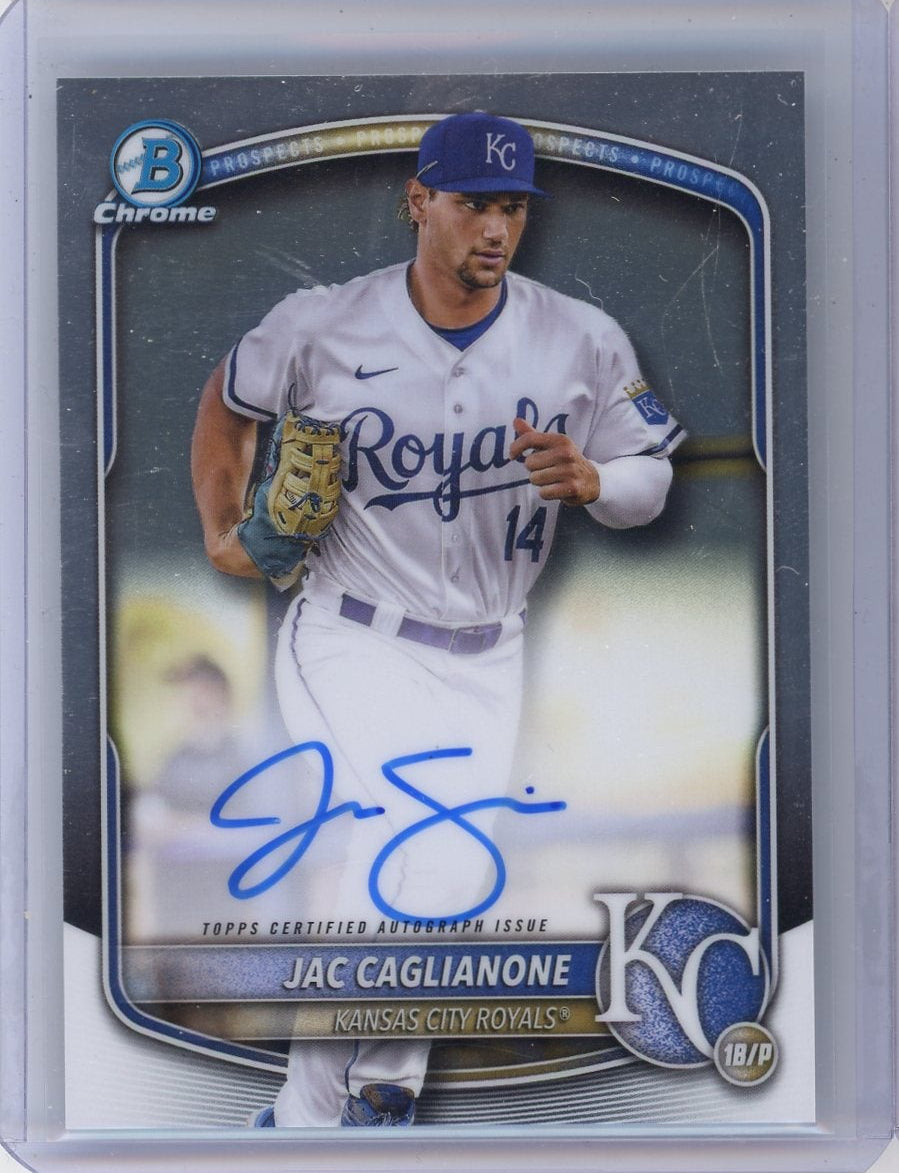 Jac Caglianone 2025 Bowman Chrome autograph