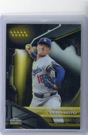 Yoshinobu Yamamoto 2026 Topps Chrome Black gold #'d 19/50