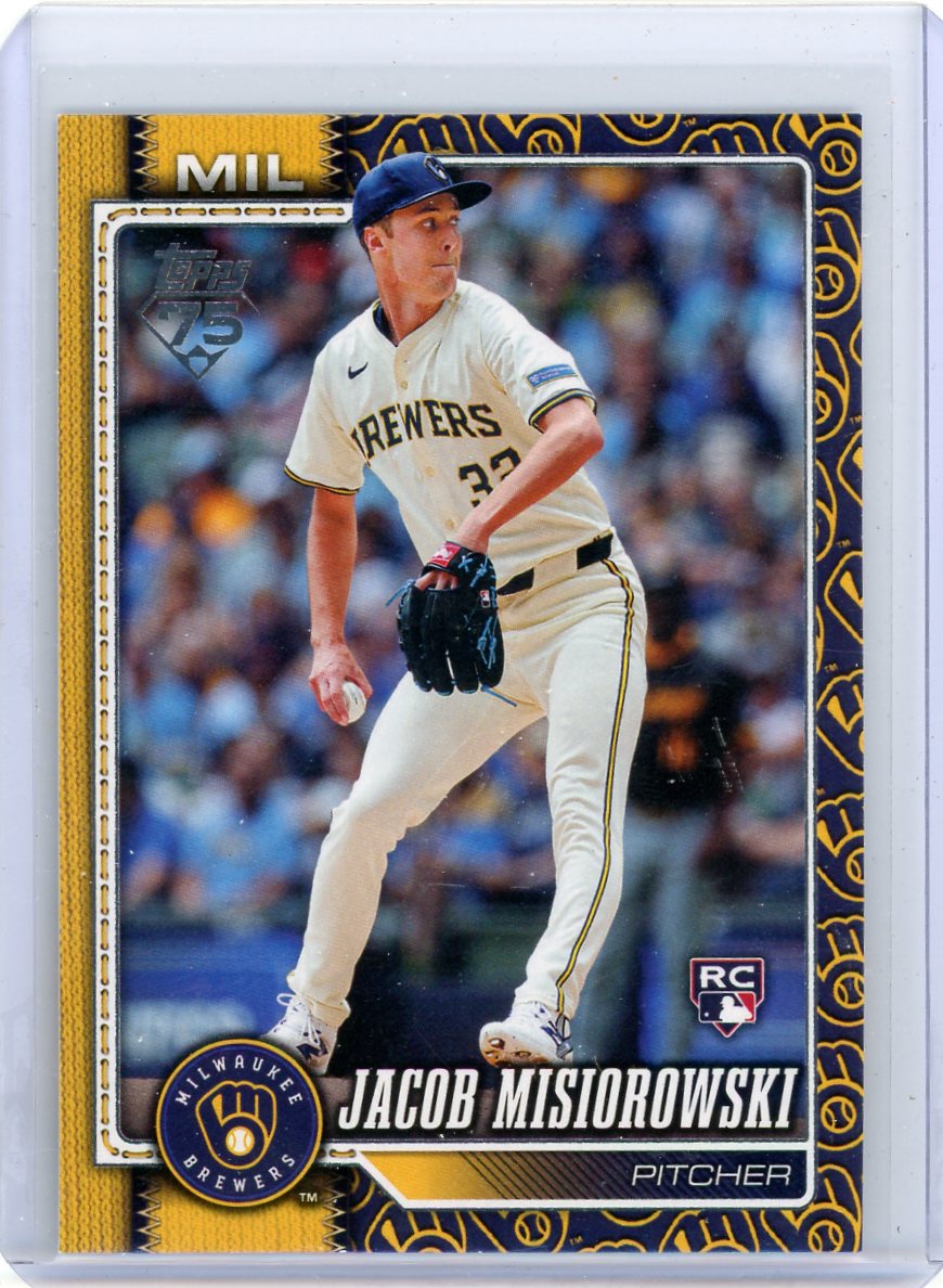 Jacob Misiorowski 2026 Topps Series 1 Team Logo SP rookie card