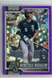 Munetaka Murakami 2026 Topps Chrome Logofractor purple ref. RC #'d 12/75