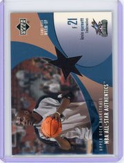 Kevin Garnett 2002 Upper Deck NBA All-Star Authentics game-used warm-up relic