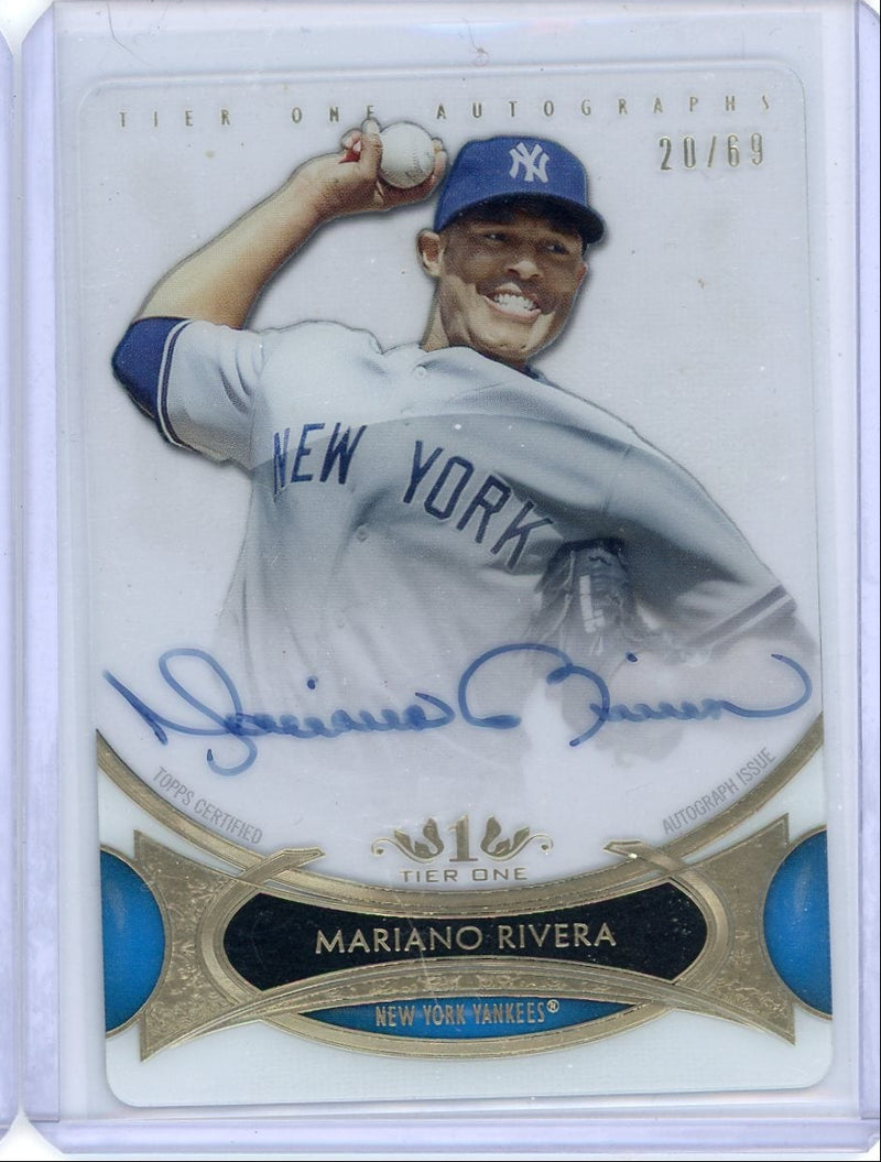 Mariano Rivera 2014 Topps Tier One acetate autograph 