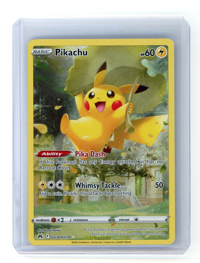 Pikachu 2023 Pokemon rare holo GG30/GG70