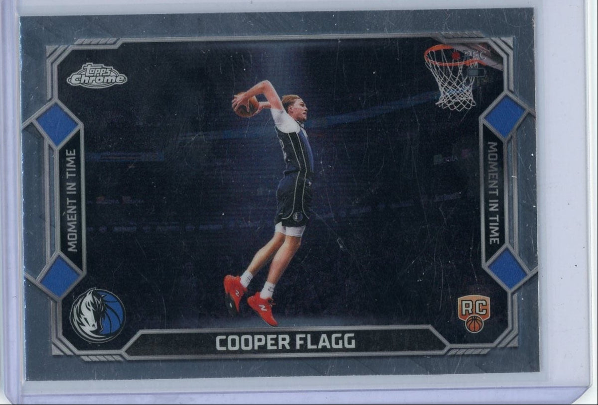 Cooper Flagg 2025-26 Topps Chrome Update Moment In Time RC