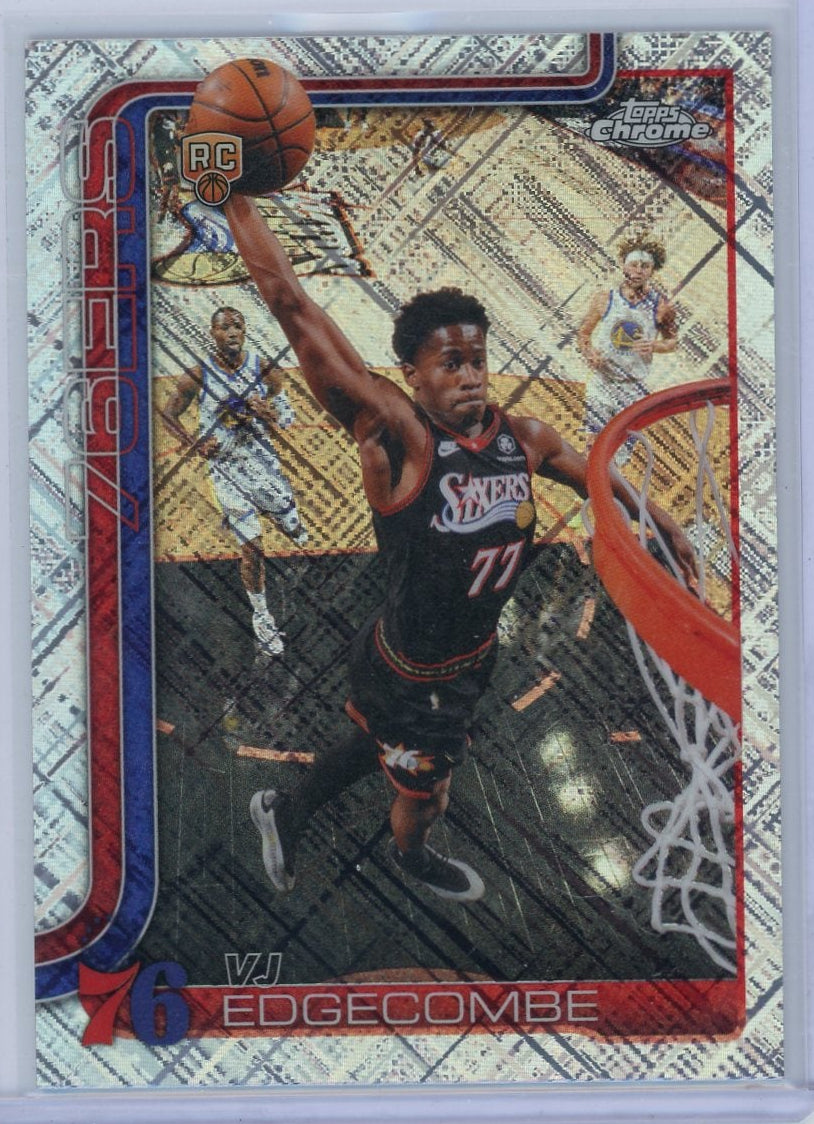 VJ Edgecombe 2025-26 Topps Chrome Update Skylight Refractor RC