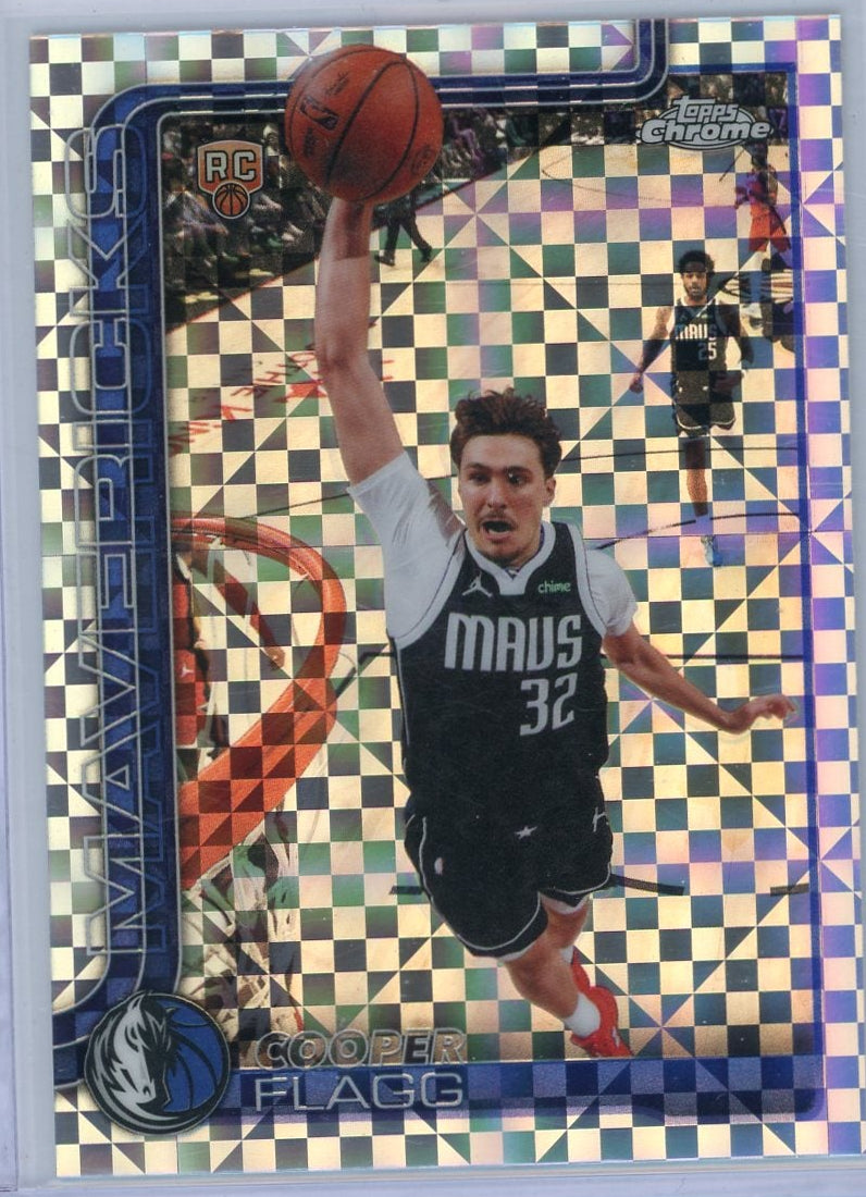 Cooper Flagg 2025-26 Topps Chrome Update X-Fractor Refractor RC
