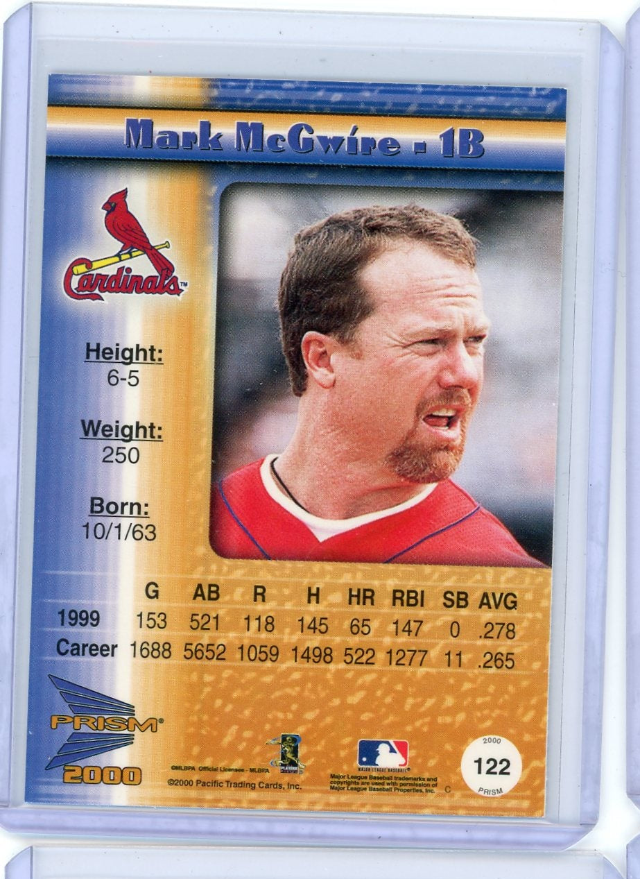 Mark McGwire 2000 Pacific Prism #'d 028/160