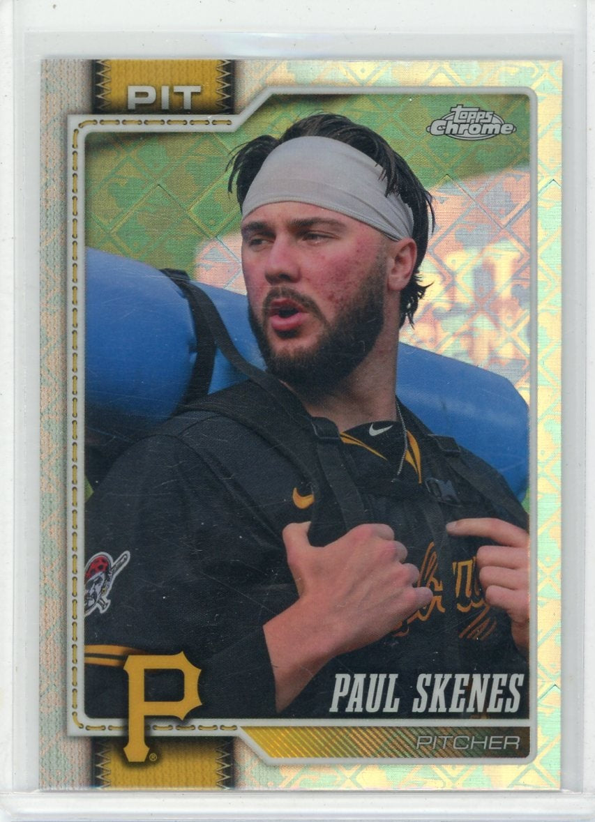 Paul Skenes 2026 Topps Chrome Logofractor SP Image Variation
