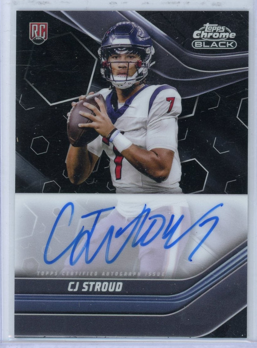 CJ Stroud 2024 Topps Chrome Black Composite Autograph RC