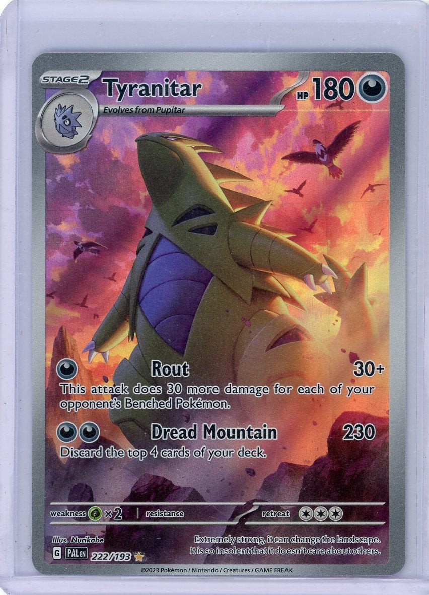 Tyranitar Pokémon Paldea Evolved Illustration Rare #222/193