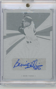 Bernie Williams 2021 Panini Immaculate Printing Plate autograph #'d 1/1