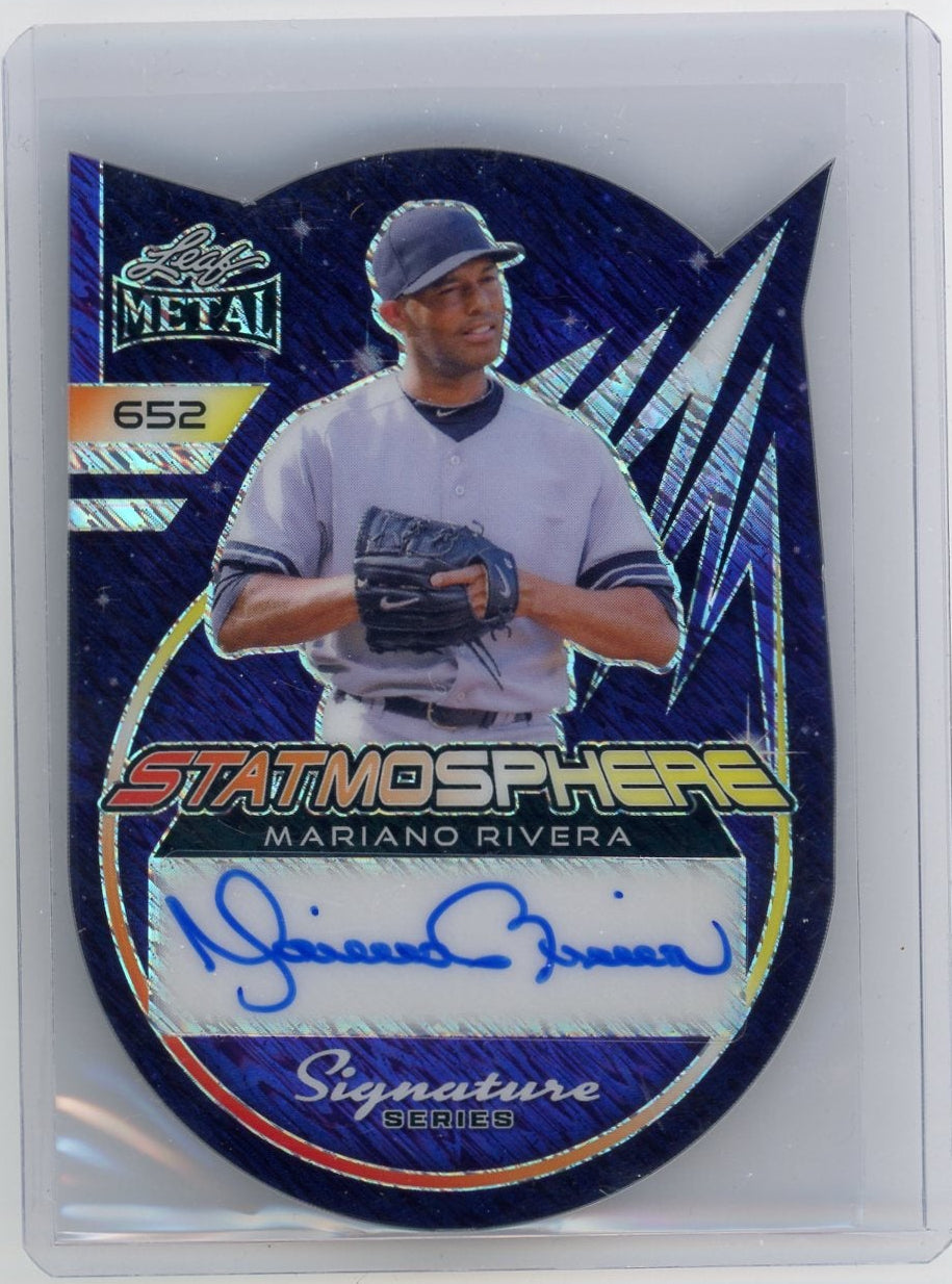 Mariano Rivera 2024 Leaf Metal Baseball Statmosphere Signature Series Auto 1-of-1