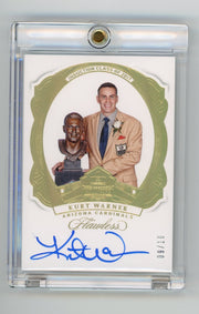 Kurt Warner 2018 Panini Flawless Hall of Fame Auto #'d 09/10