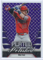 Mike Trout 2026 Topps Pristine Plated & Polished purple #'d 75/99
