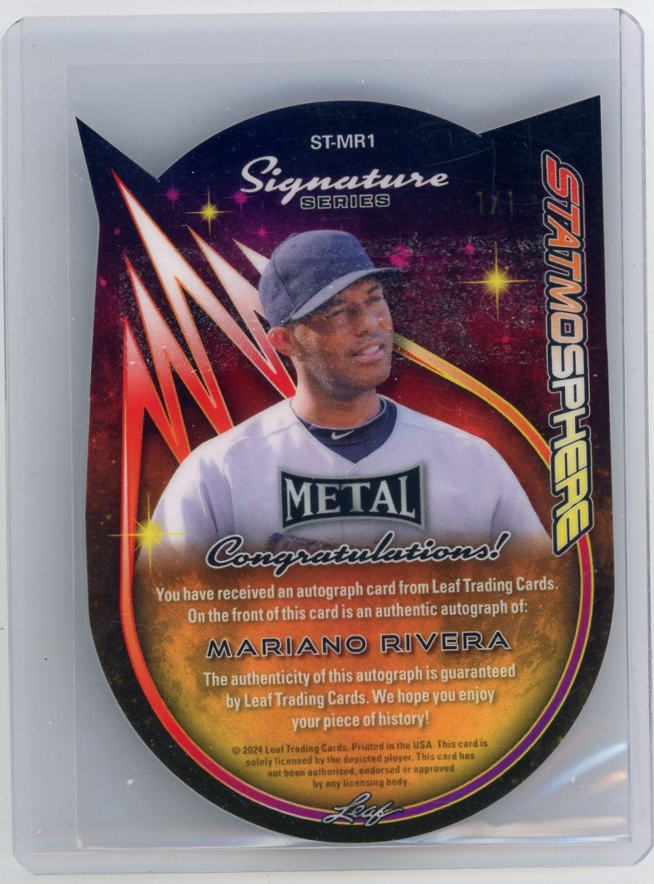 Mariano Rivera 2024 Leaf Metal Baseball Statmosphere Signature Series Auto 1-of-1