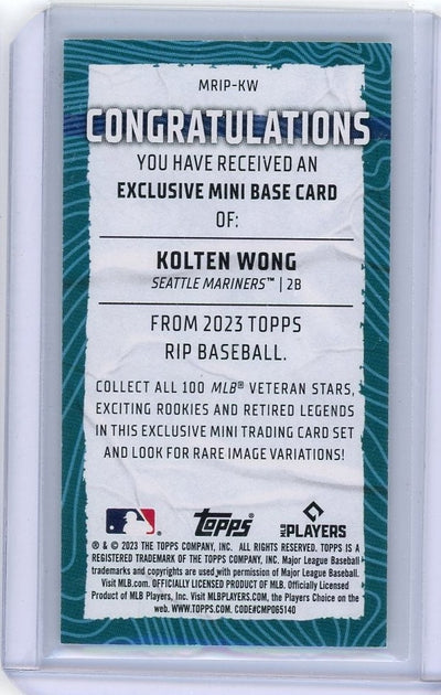 Kolten Wong 2023 Topps Rip mini green #'d 05/15