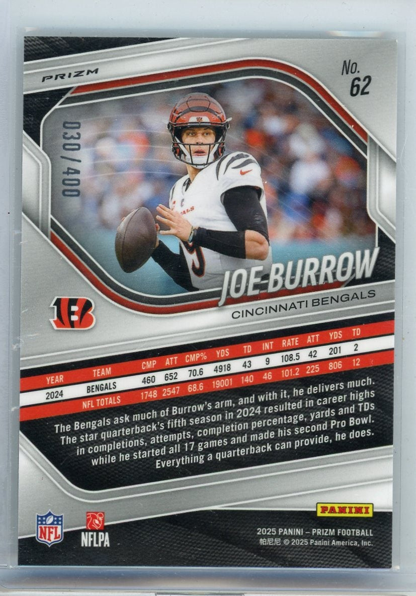 Joe Burrow 2025 Panini Prizm Pandora #'d 030/400
