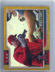 Mike Trout 2026 Topps Chrome Logofractor SP gold ref. #'d 22/50